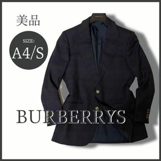 BURBERRY - 最高級 英・バーバリー タータンチェック柄ジャケット ホース刻印金釦 美品