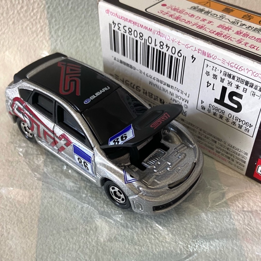 Takara Tomy(タカラトミー)のトミカ スバルインプレッサWRX STI３台セット エンタメ/ホビーのおもちゃ/ぬいぐるみ(ミニカー)の商品写真