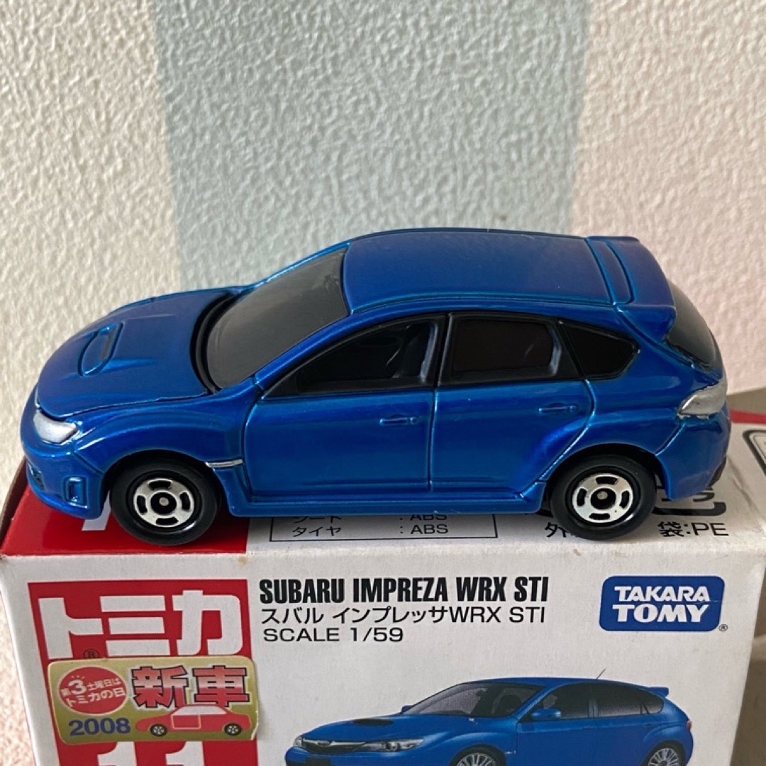 Takara Tomy(タカラトミー)のトミカ スバルインプレッサWRX STI３台セット エンタメ/ホビーのおもちゃ/ぬいぐるみ(ミニカー)の商品写真