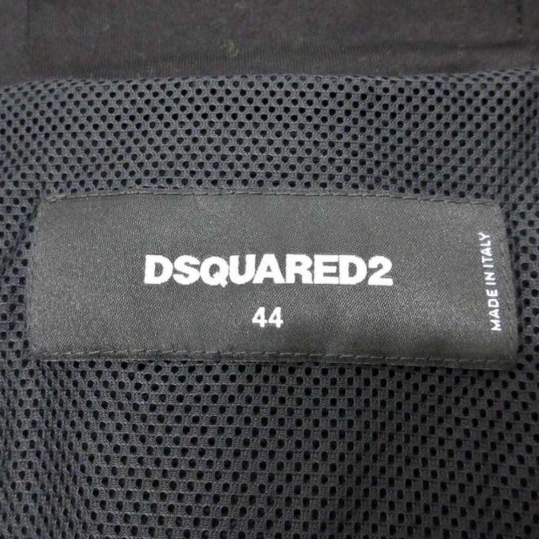 DSQUARED2(ディースクエアード)のDSQUARED2(ディースクエアード) ブルゾン サイズ44 S メンズ美品  - 黒 長袖/一部フェイクレザー/春・秋物 綿、フェイクレザー メンズのジャケット/アウター(ブルゾン)の商品写真