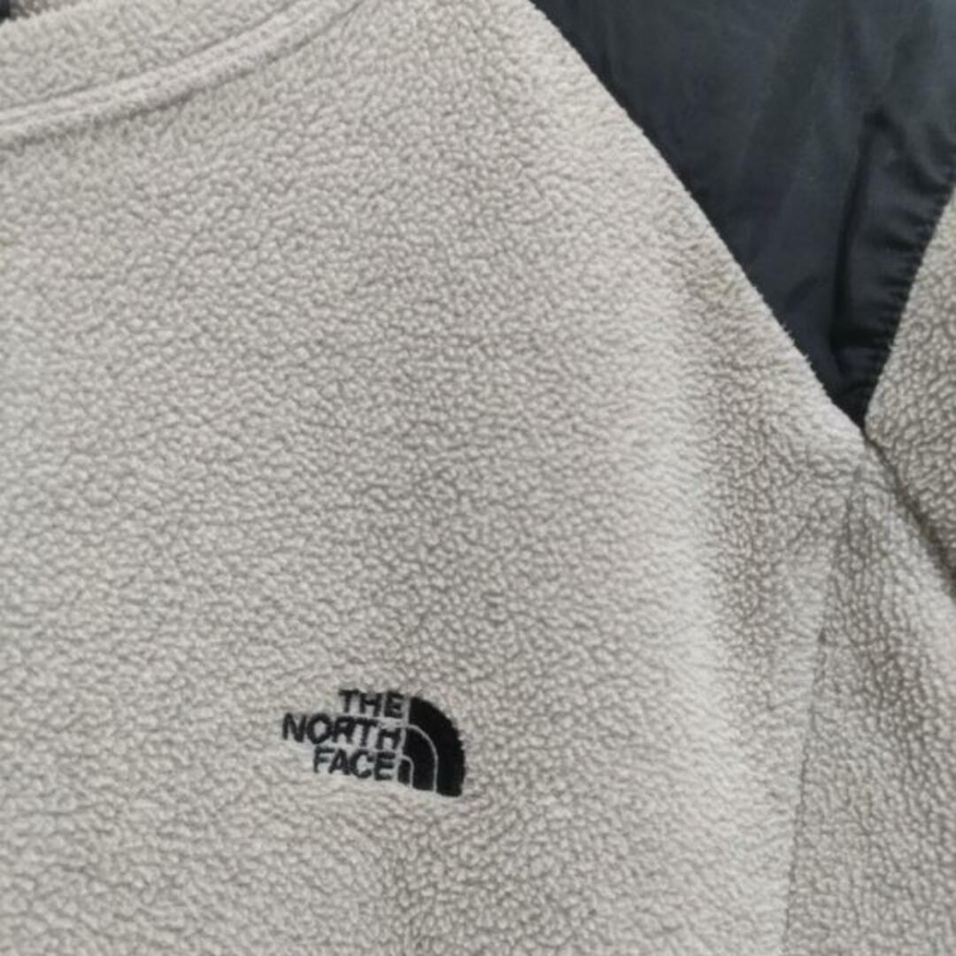 THE NORTH FACE(ザノースフェイス)のTHE NORTH FACE(ノースフェイス) ワンピース サイズXL レディース美品  - グレーベージュ×黒 クルーネック/長袖/ロング レディースのワンピース(その他)の商品写真