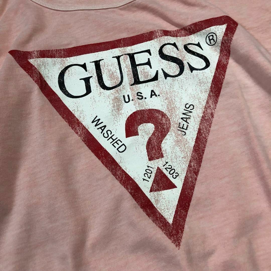 GUESS(ゲス)のゲス-GUESS-ヴィンテージデザインオーバーサイズカットソー サイズXS レディースのトップス(Tシャツ(半袖/袖なし))の商品写真