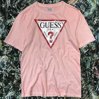 ゲス(GUESS)のゲス-GUESS-ヴィンテージデザインオーバーサイズカットソー サイズXS(Tシャツ(半袖/袖なし))