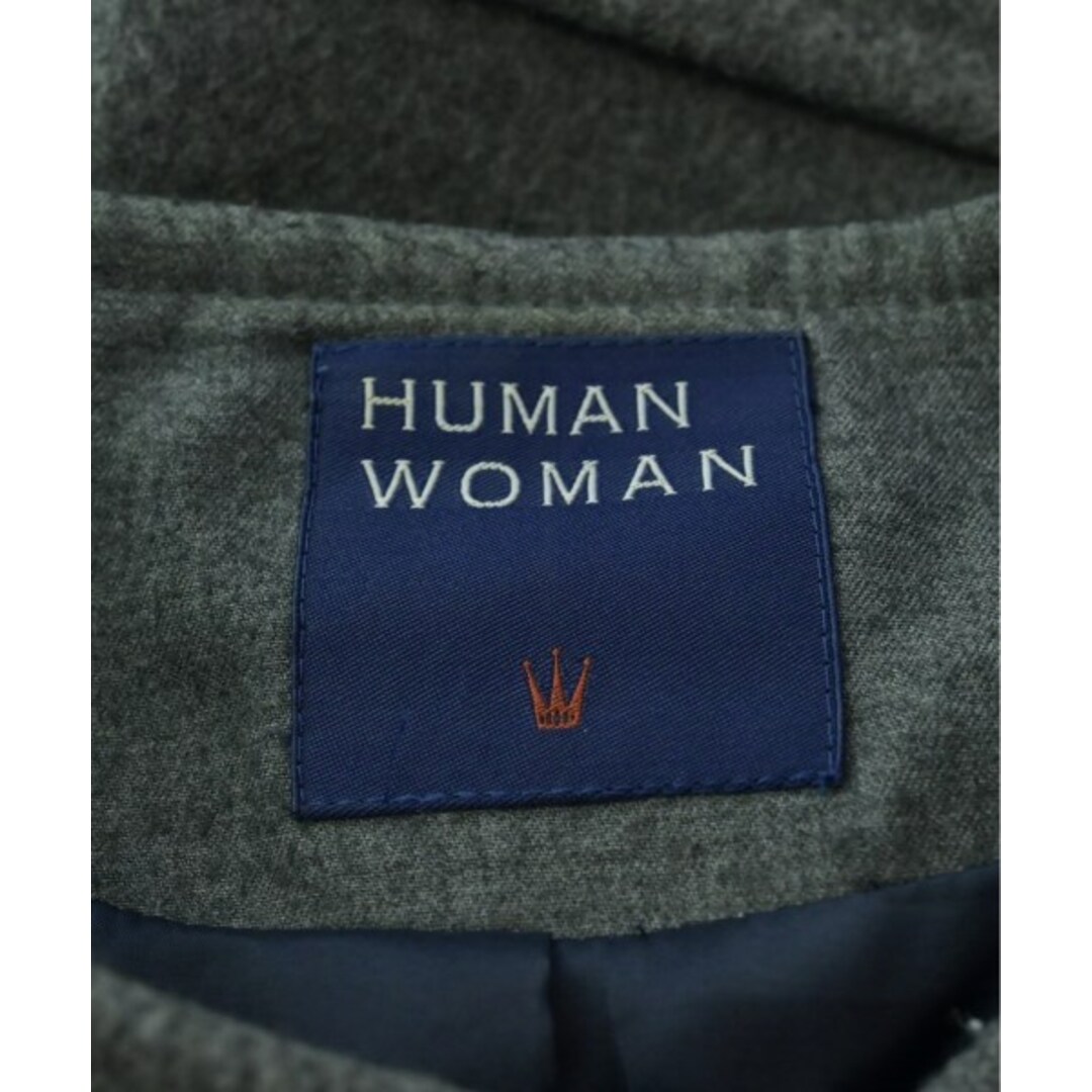 HUMAN WOMAN(ヒューマンウーマン)のHUMAN WOMAN ヒューマン　ウーマン ブルゾン（その他） M グレー 【古着】【中古】 レディースのジャケット/アウター(その他)の商品写真