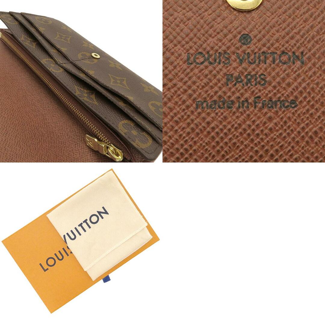 LOUIS VUITTON(ルイヴィトン)のルイヴィトン LOUIS VUITTON 長財布 ポルトフォイユ サラ モノグラムキャンバス モノグラム ゴールド金具 茶 二つ折り  M60531 RFID 【箱】【中古】 レディースのファッション小物(財布)の商品写真