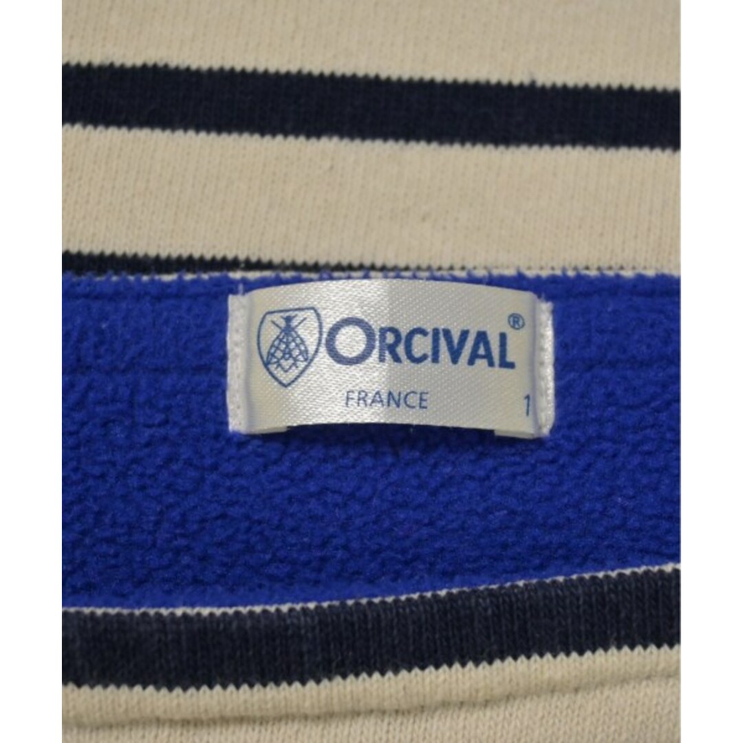 ORCIVAL(オーシバル)のORCIVAL オーシバル Tシャツ・カットソー 1(S位) 白x紺(ボーダー) 【古着】【中古】 レディースのトップス(カットソー(半袖/袖なし))の商品写真