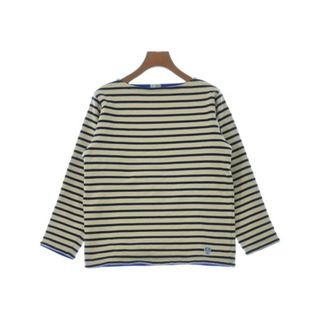 ORCIVAL オーシバル Tシャツ・カットソー 1(S位) 白x紺(ボーダー) 【古着】【中古】