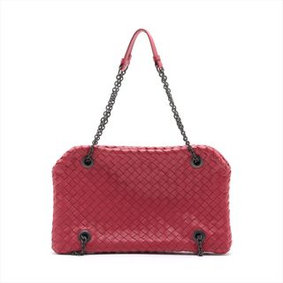 ボッテガヴェネタ(Bottega Veneta)のボッテガヴェネタ  レザー  レッド レディース ショルダーバッグ(ショルダーバッグ)