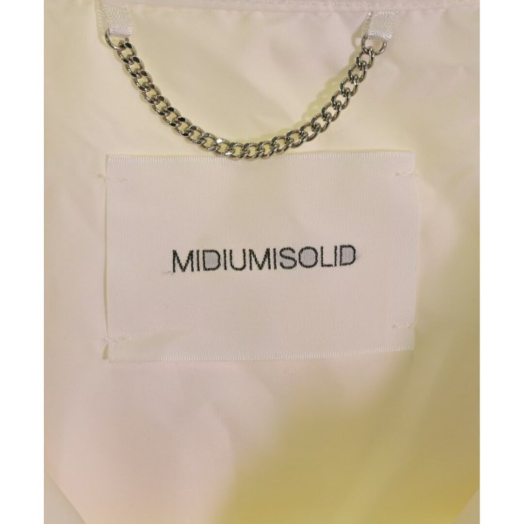 MIDIUMISOLID ダウンジャケット/ダウンベスト -(XS位) 白 【古着】【中古】 レディースのジャケット/アウター(ダウンジャケット)の商品写真