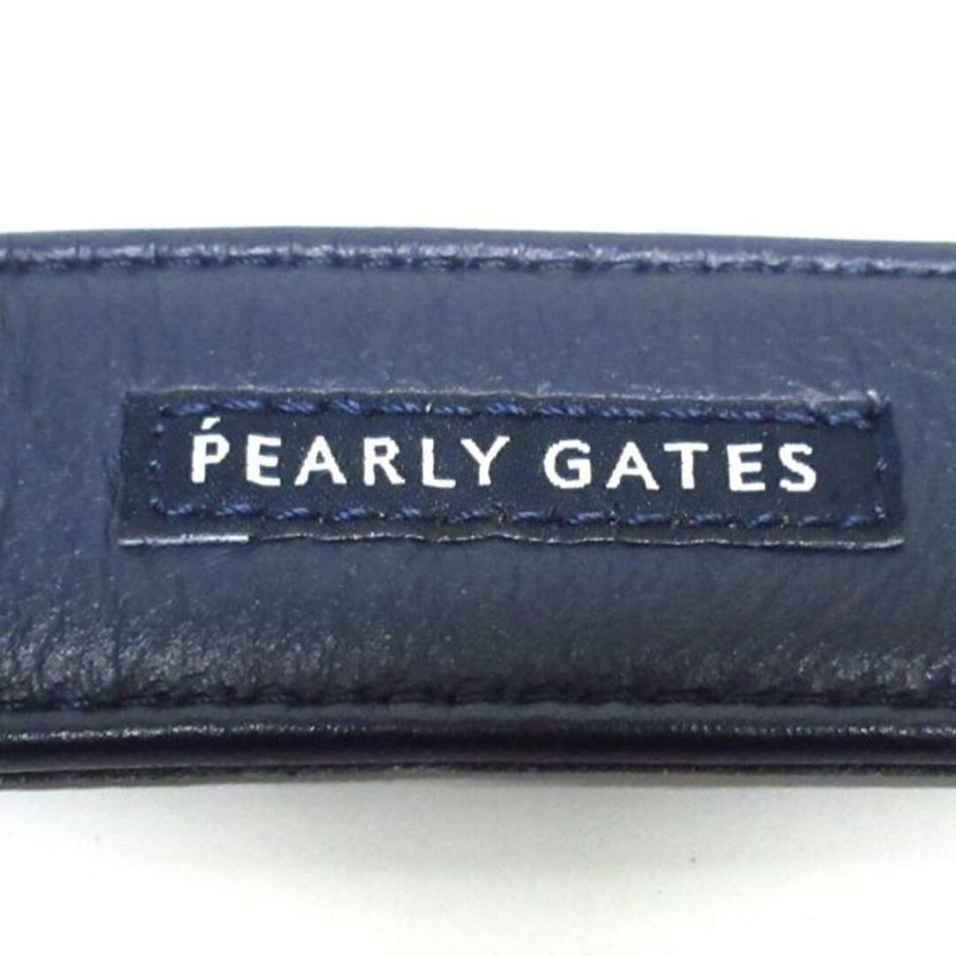 PEARLY GATES(パーリーゲイツ)のPEARLY GATES(パーリーゲイツ) ベルト - ネイビー×シルバー レザー レディースのファッション小物(ベルト)の商品写真