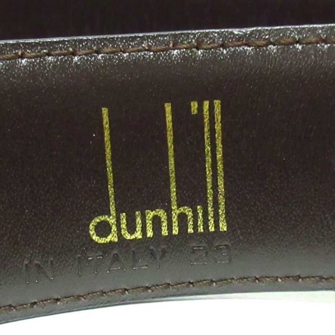 Dunhill(ダンヒル)のdunhill/ALFREDDUNHILL(ダンヒル) ベルト 100/40美品  - 黒×ゴールド×シルバー レザー×金属素材 レディースのファッション小物(ベルト)の商品写真