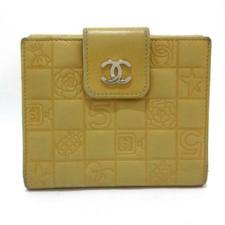 シャネル(CHANEL)のCHANEL(シャネル) Wホック財布 アイコン A24212 ベージュ シルバー金具 ラムスキン(財布)