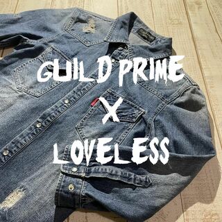 ギルドプライム(GUILD PRIME)の【GUILD PRIME×LOVELESS】七分袖 デニムウエスタンシャツ(シャツ)