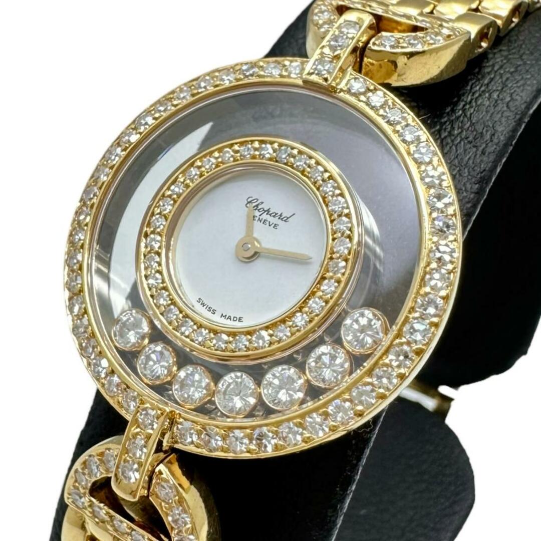 Chopard(ショパール)のショパール 腕時計 正規店OH済/電池交換済 ハッピーダイヤモンド レディースのファッション小物(腕時計)の商品写真