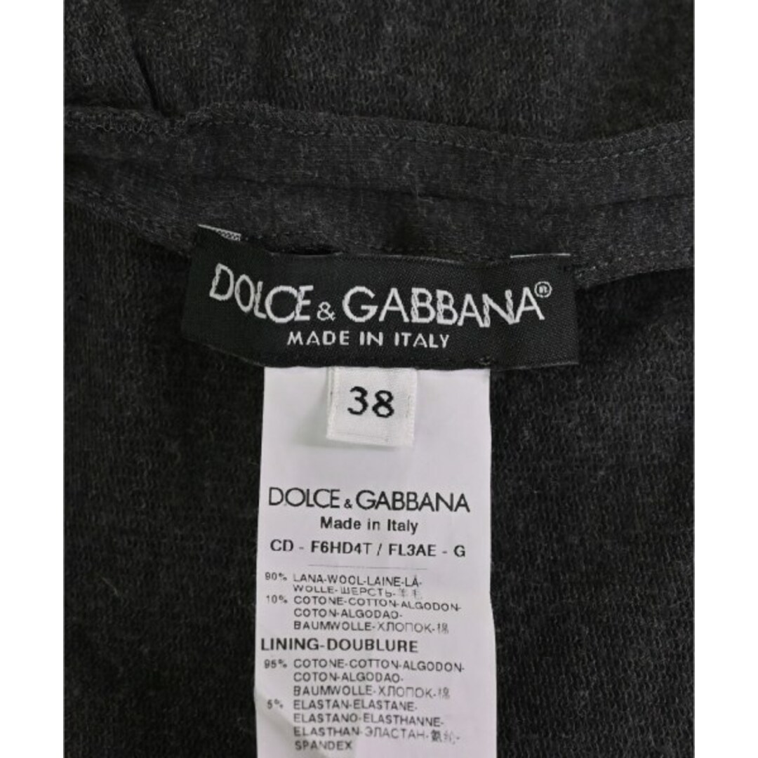 DOLCE&GABBANA(ドルチェアンドガッバーナ)のDOLCE&GABBANA ワンピース 38(S位) グレー 【古着】【中古】 レディースのワンピース(ひざ丈ワンピース)の商品写真