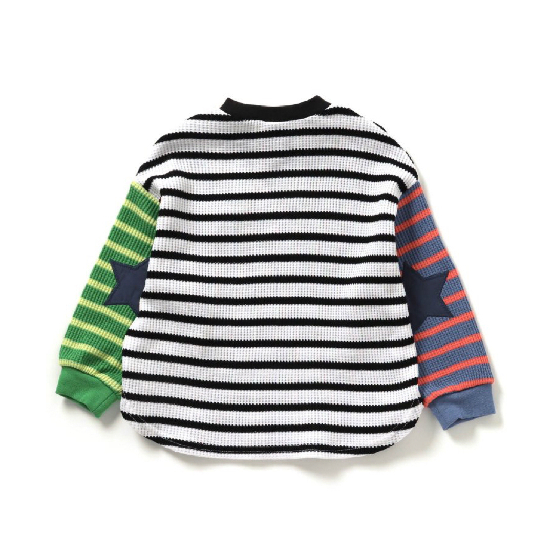 BREEZE(ブリーズ)のBREEZE スターパッチワッフルロンT キッズ/ベビー/マタニティのキッズ服男の子用(90cm~)(Tシャツ/カットソー)の商品写真