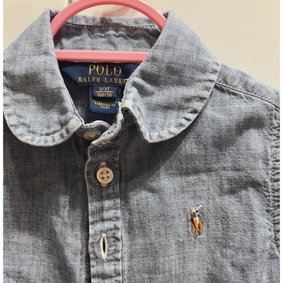 POLO RALPH LAUREN(ポロラルフローレン)のデニム風　シャツ キッズ/ベビー/マタニティのキッズ服男の子用(90cm~)(Tシャツ/カットソー)の商品写真