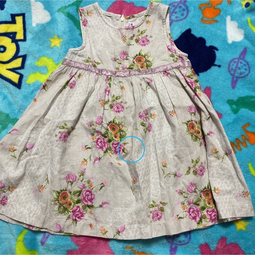 HAKKA(ハッカ)のハッカベビー HAKKA ワンピース 花柄 90 キッズ/ベビー/マタニティのキッズ服女の子用(90cm~)(ワンピース)の商品写真