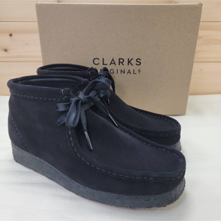 クラークス(Clarks)のクラークス ワラビー ウィメンズ  ブラック スエード UK4/23cm(ブーツ)