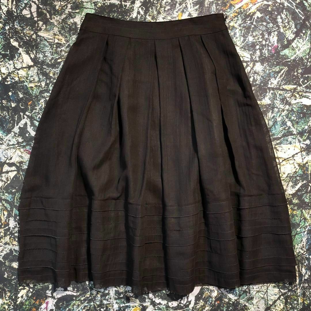 ANAYI(アナイ)の【美品】アナイ-ANAYI-フレアタッグスカート サイズS レディースのスカート(ひざ丈スカート)の商品写真