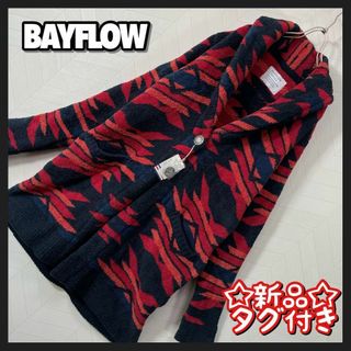 BAYFLOW - BAYFLOW ネイティブ柄ロングカーディガンの通販 by ayae