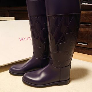 EMILIO PUCCI - エミリオプッチ レインブーツ 雨靴 長靴 37 箱付き