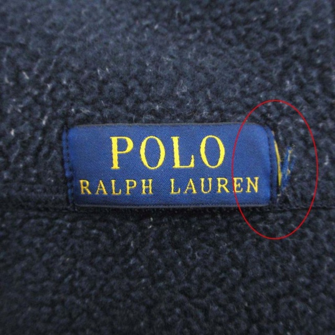 POLO RALPH LAUREN(ポロラルフローレン)のポロ ラルフローレン パーカー ジップアップ ポニーロゴ 刺繍 裏起毛 紺 メンズのトップス(パーカー)の商品写真