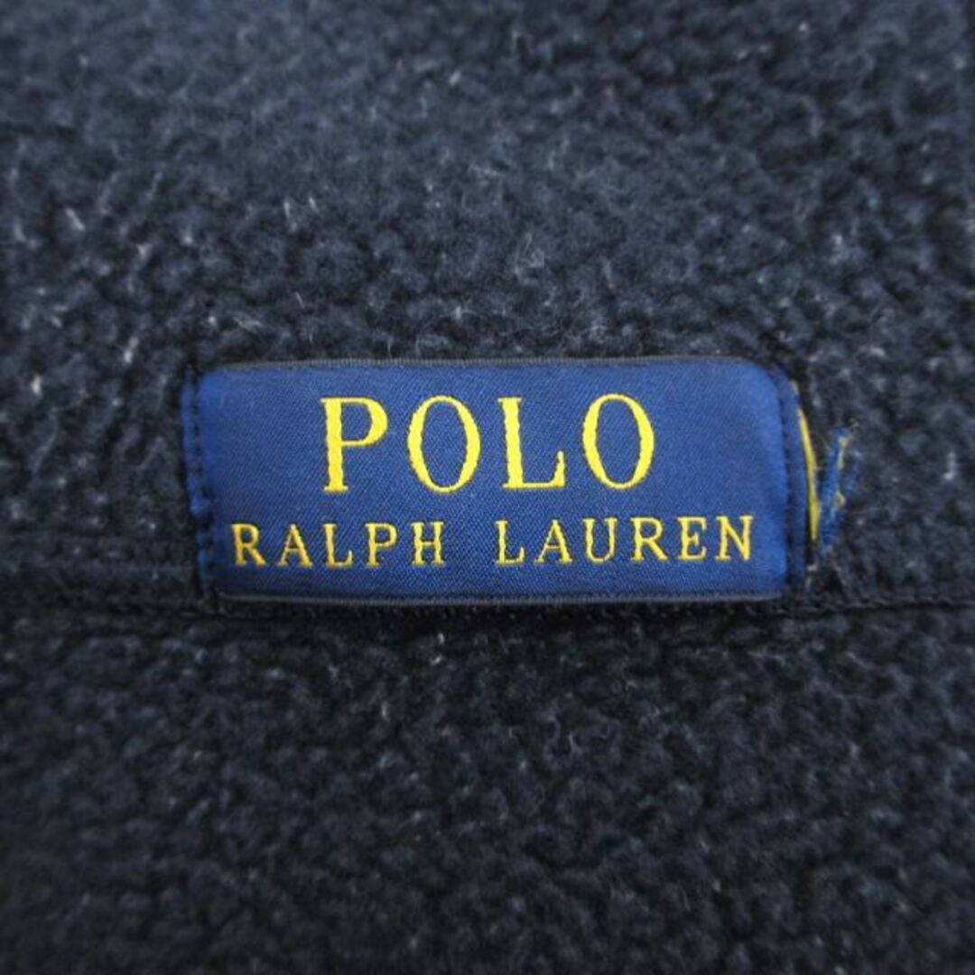 POLO RALPH LAUREN(ポロラルフローレン)のポロ ラルフローレン パーカー ジップアップ ポニーロゴ 刺繍 裏起毛 紺 メンズのトップス(パーカー)の商品写真