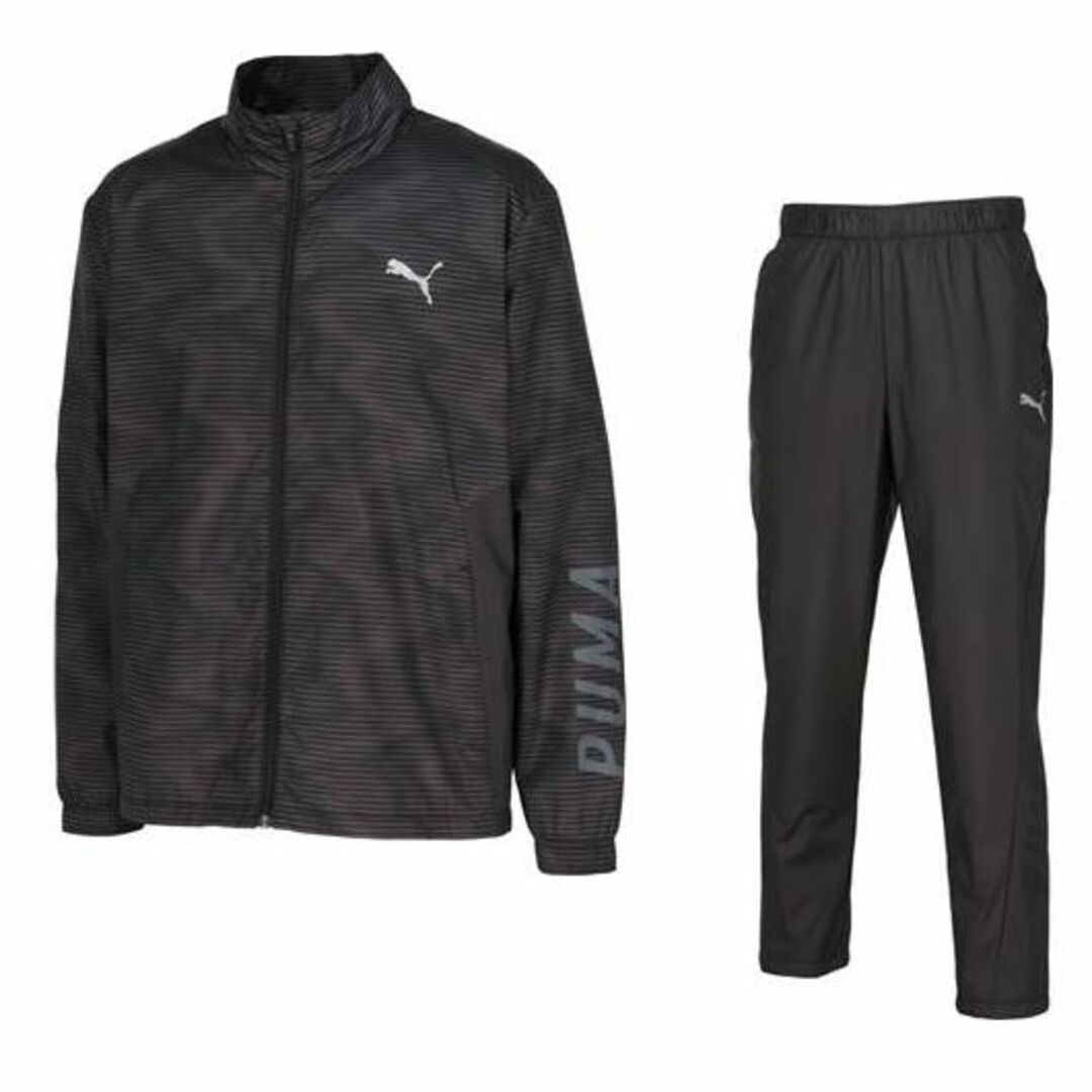 PUMA(プーマ)のpumaメンズ 裏起毛トリコット ジャケット＋パンツ 上下セットL メンズのトップス(ジャージ)の商品写真