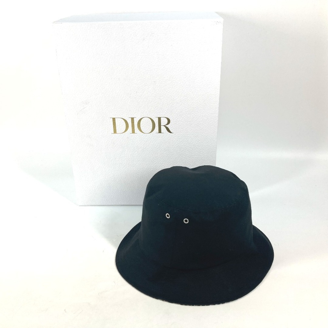 Dior(ディオール)のディオール Dior オブリーク 95TDD923A130 TEDDY-D ボブハット バケットハット 帽子 リバーシブル ハット ポリエステル ブラック レディースの帽子(ハット)の商品写真