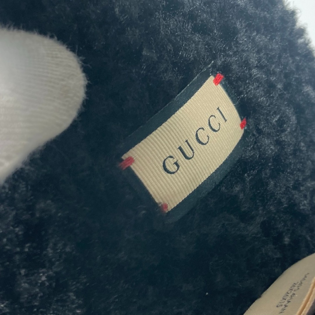 Gucci(グッチ)のグッチ GUCCI カーリー エコファー ファー モコモコ 645495 耳あて イヤーウォーマー GG イヤーマフ ポリエステル ブラック 未使用 レディースのファッション小物(イヤーマフ)の商品写真