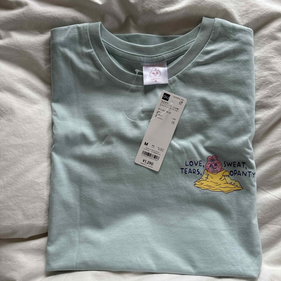 おぱんちゅうさぎ　GU グラフィックT5分袖Mサイズ レディースのトップス(Tシャツ(半袖/袖なし))の商品写真
