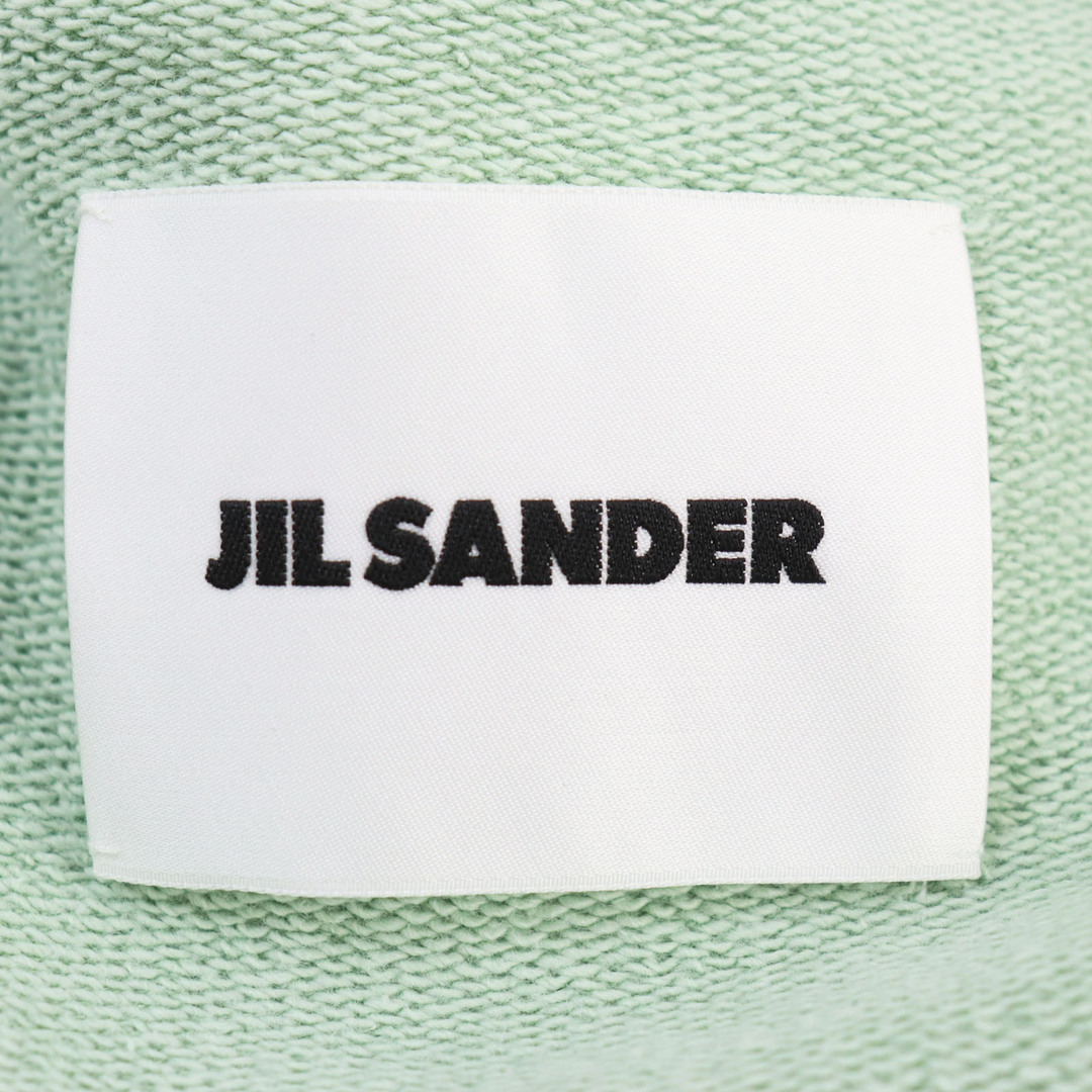 Jil Sander(ジルサンダー)の美品○JIL SANDER ジルサンダー 22SS JSMU707003MU249208A21 BOMBER コットン100% ロゴ入りジップアップ スウェットブルゾン/ボンバージャケット グリーン M イタリア製 正規品 メンズ メンズのジャケット/アウター(その他)の商品写真