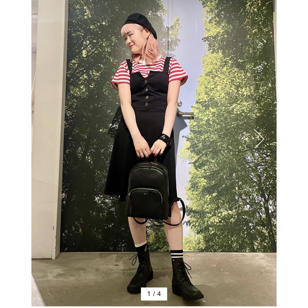 agnes b.(アニエスベー)の【新品タグ付き】agnes b.  アニエスベー  ワンピース　黒 レディースのワンピース(ひざ丈ワンピース)の商品写真