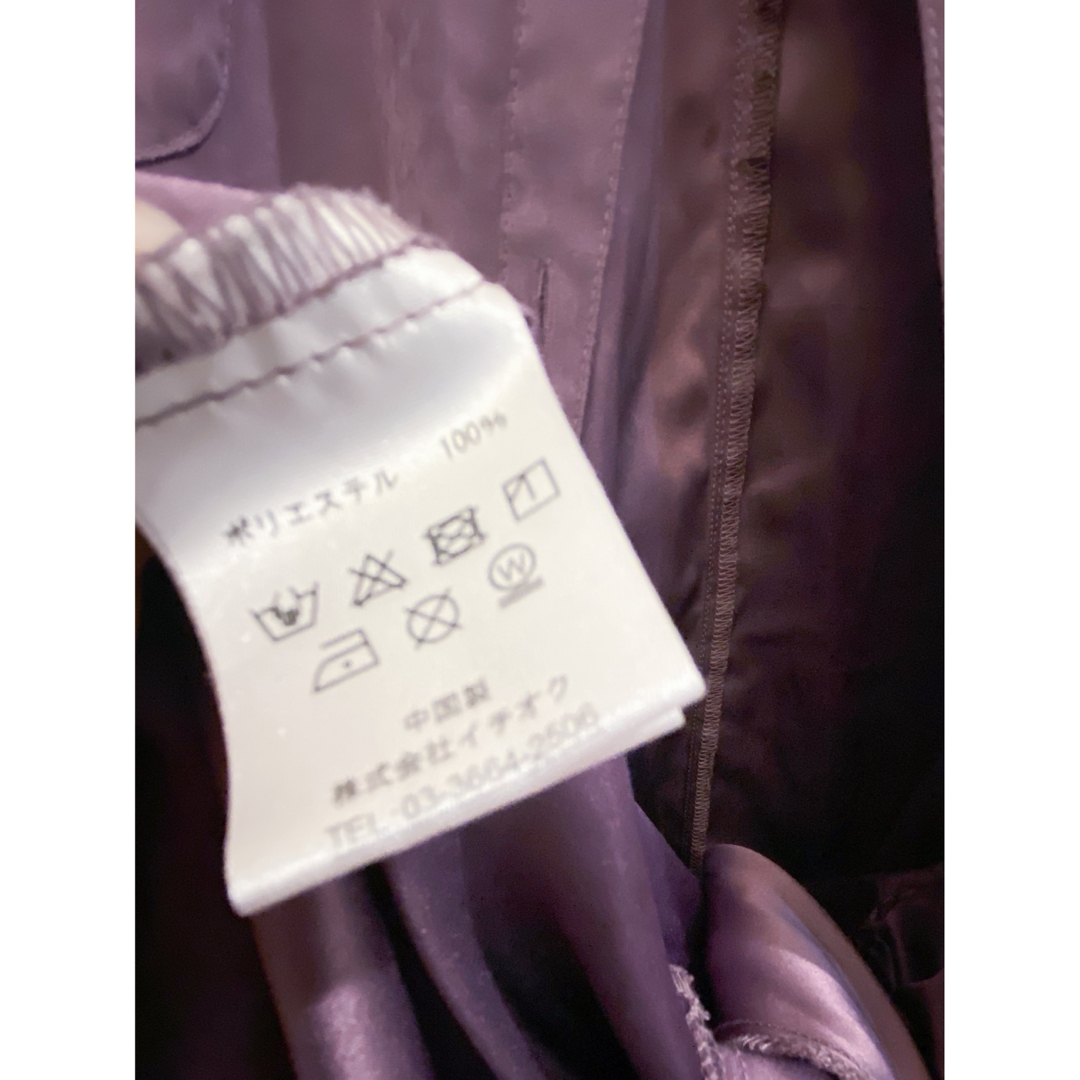 merlot(メルロー)のメルロー シャツワンピ 羽織 スエード 紫 春 秋 レディースのワンピース(ロングワンピース/マキシワンピース)の商品写真