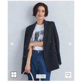 ユナイテッドアローズ(UNITED ARROWS)の専用　定価グリーンレーベル　ネイビーダブルジャケット(テーラードジャケット)