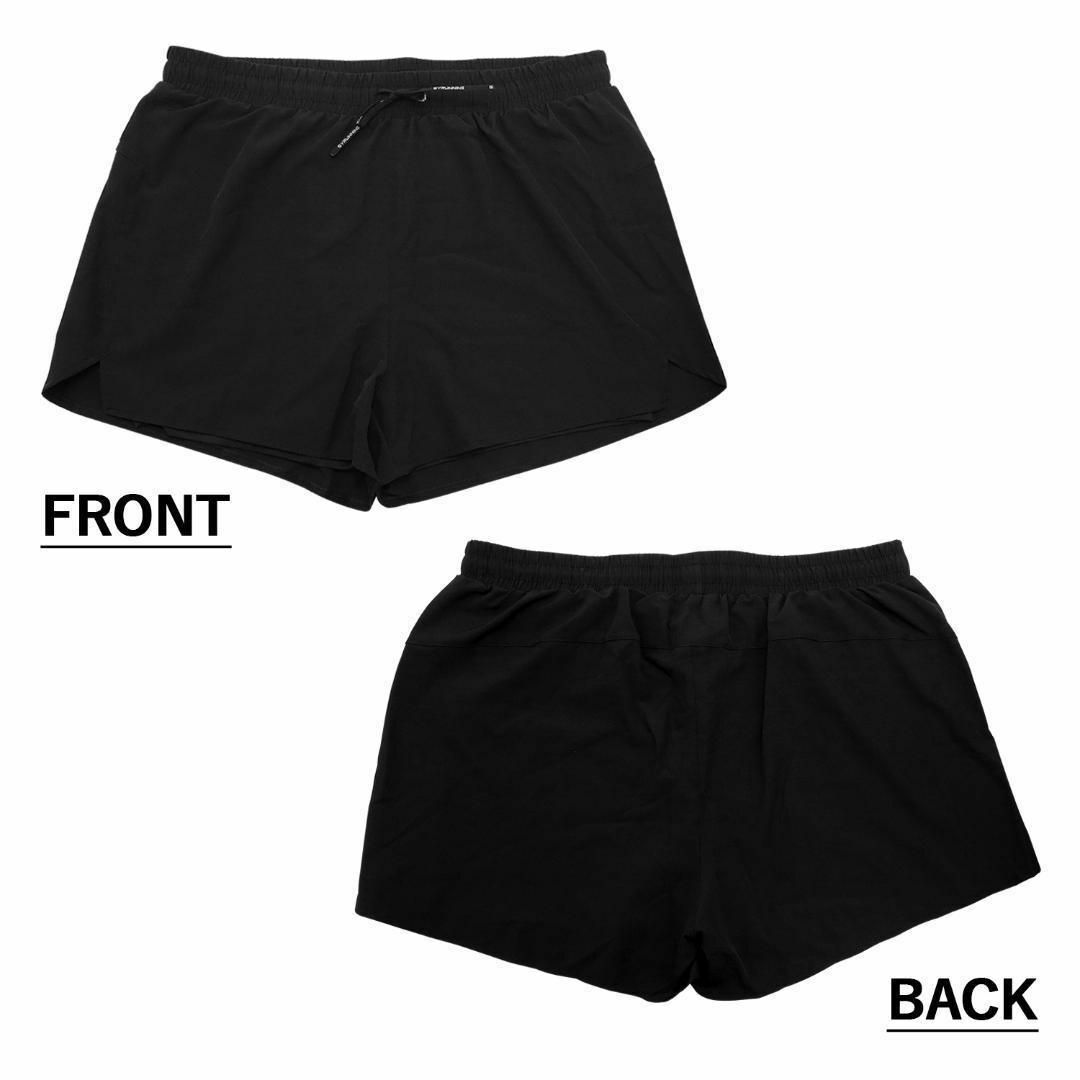 【新品】筋トレ ショートパンツ メンズ スポーツ 短パン 薄手 4XL ブラック メンズのパンツ(ショートパンツ)の商品写真