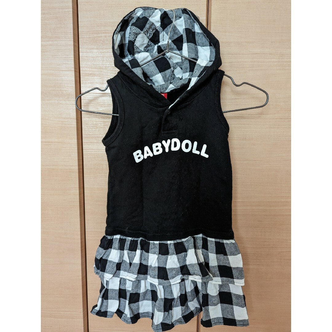 BABYDOLL　フリルワンピース　110 キッズ/ベビー/マタニティのキッズ服女の子用(90cm~)(ワンピース)の商品写真
