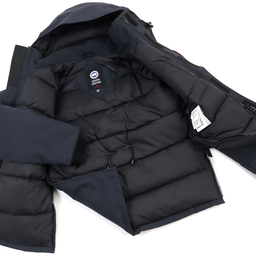 CANADA GOOSE(カナダグース)の良品○CANADA GOOSE カナダグース 2620400007 CONSTABLE PARKA コンスタブルパーカ 4071MA ロゴワッペン付き ベンチレーション ダブルジップ フーデッド ダウンジャケット ネイビー XS カナダ製 正規品 メンズ メンズのジャケット/アウター(ダウンジャケット)の商品写真