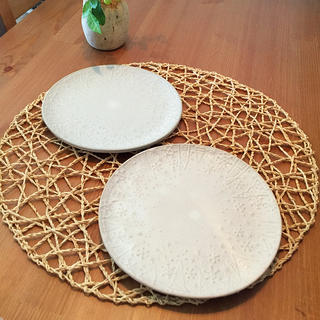 ハクサントウキ(白山陶器)の新品 未使用 よしざわ窯 冬のプレート ホワイト 白(食器)