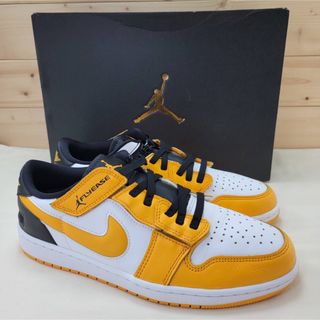 ジョーダン(Jordan Brand（NIKE）)のナイキ エアジョーダン1 ロー フライイーズ "ユニバーシティ ゴールド"28㎝(スニーカー)