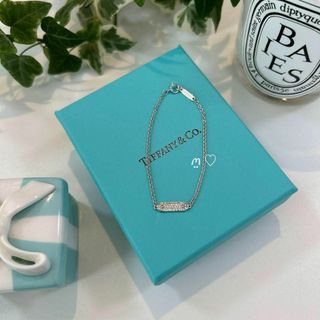 ティファニー(Tiffany & Co.)のティファニー　タグチェーンパヴェダイヤモンドブレスレット　K18ホワイトゴールド(ブレスレット/バングル)