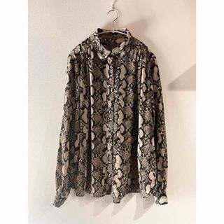 エイチアンドエイチ(H&H)のH&M  シャツ　ブラウス　パイソン　(シャツ/ブラウス(長袖/七分))