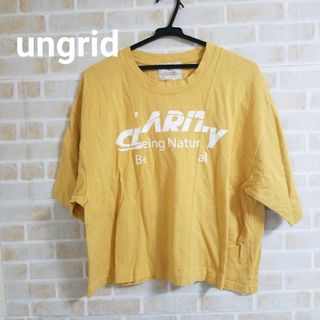 アングリッド(Ungrid)のungrid リメイクショートロゴTee(Tシャツ(半袖/袖なし))