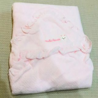 ミキハウス(mikihouse)のミキハウス　無撚糸アフガン　新品(おくるみ/ブランケット)