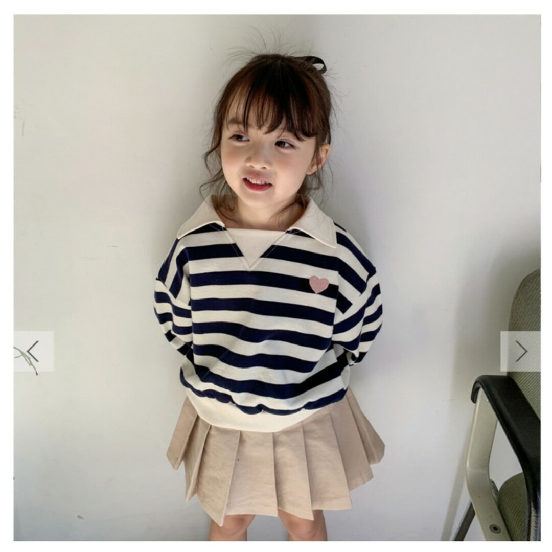 美品 momo ann モモアン 韓国子供服 ビッグドットスカート^^☆ キッズ/ベビー/マタニティのキッズ服女の子用(90cm~)(スカート)の商品写真