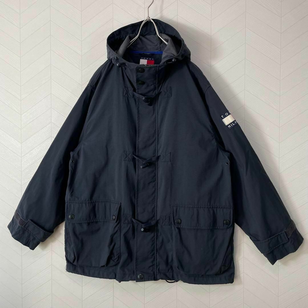 TOMMY HILFIGER(トミーヒルフィガー)の入手困難 90s トミーヒルフィガー ナイロンジャケット ダッフルコート トグル メンズのジャケット/アウター(ナイロンジャケット)の商品写真