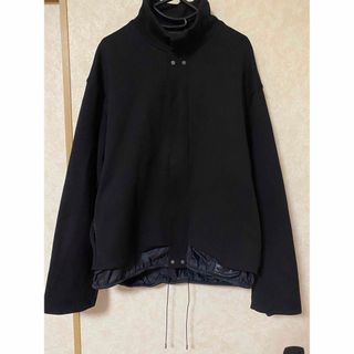 オーエーエムシー(OAMC)のOAMC 18aw レイヤードブルゾン ブラック(ブルゾン)