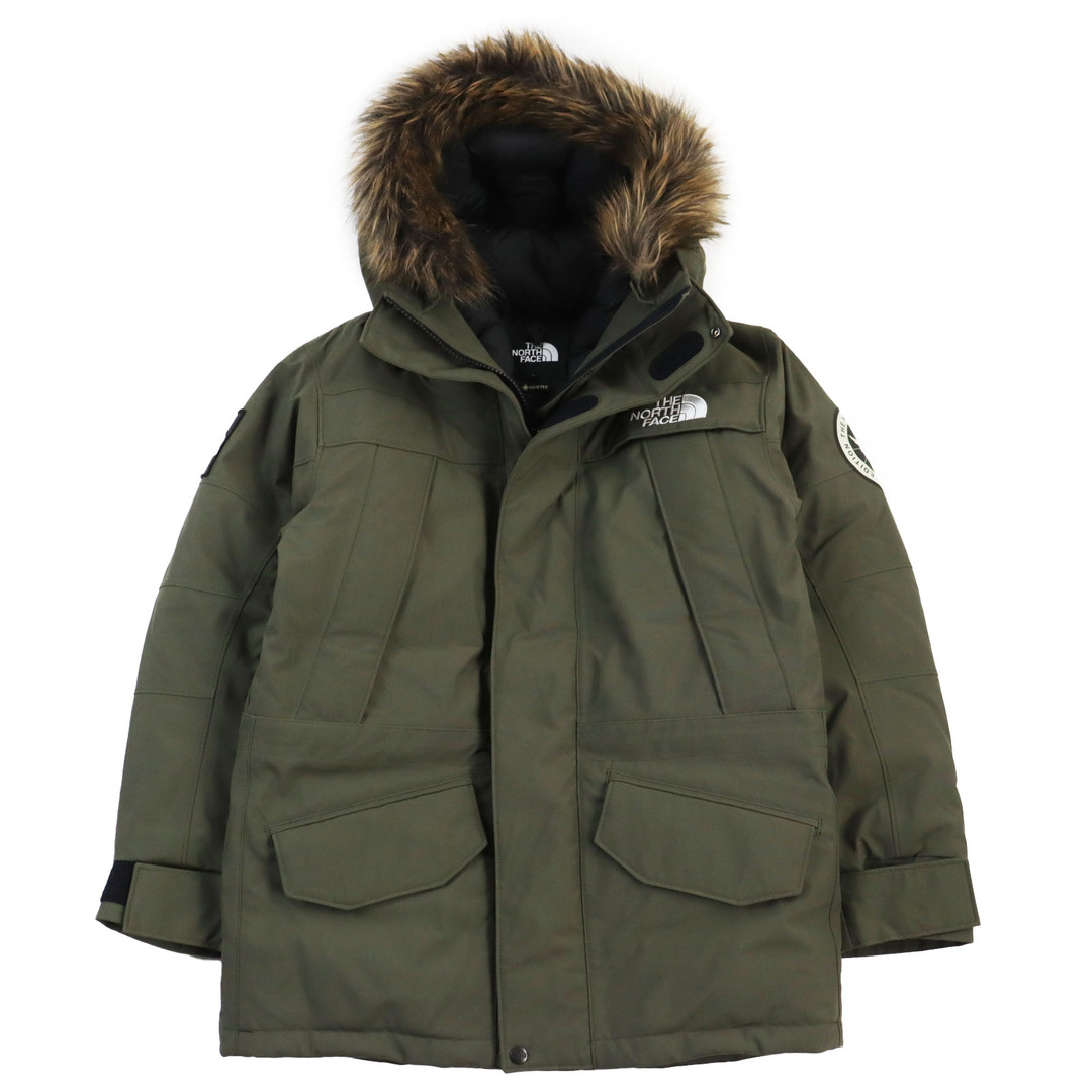 THE NORTH FACE(ザノースフェイス)の美品●THE NORTH FACE ザ・ノースフェイス ND92032 Antarctica Parka アンタークティカパーカ GORE-TEX ゴアテックス ロゴワッペン付き ダウンコート ジャケット カーキ S 正規品 メンズ メンズのジャケット/アウター(ダウンジャケット)の商品写真