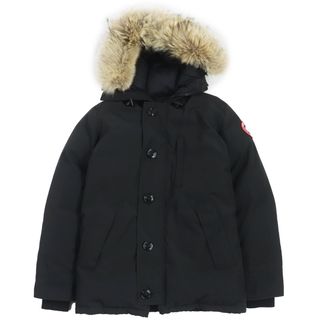 カナダグース(CANADA GOOSE)の美品●CANADA GOOSE カナダグース 3426MA CHATEAU シャトー ロゴワッペン付き ダウンジャケット ダウンコート ブラック S カナダ製 メンズ(ダウンジャケット)